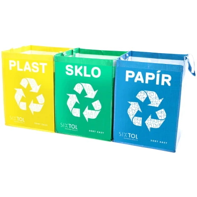 Obrázok používateľa Tašky na trídený odpad SORT EASY 30 x 40 cm, 3 36 l, ks