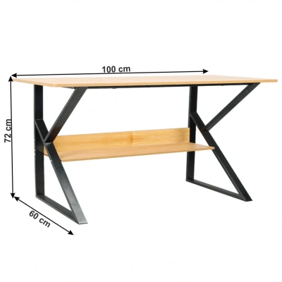 Obrázok používateľa Pracovný stôl s policou TARCAL 100x60 cm