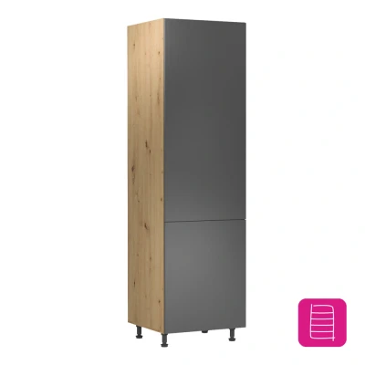 Obrázok používateľa Vysoká skrinka LANGEN D60R univerzálna Dub artisan / sivá
