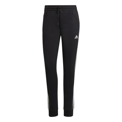 Obrázok používateľa adidas Sportswear Essentials 3 Stripes French Terry Cuffed Tepláky, Dámsky, Veľkosť: XL, Black/white