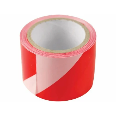 Obrázok používateľa Páska výstražná červeno bílá, 75mm x 100m, PE