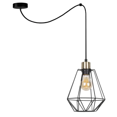 Obrázok používateľa Čierne kovové závesné svietidlo 100x19 cm Primo Candellux Lighting