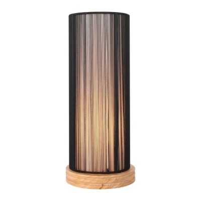 Obrázok používateľa Čierna + drevená stolová lampa Kyoto Ledea