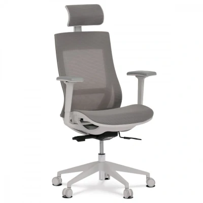 Obrázok používateľa Autronic Kancelářská židle, šedá látka, plastový kříž, 3D područky, kolečka pro tvrdé podlahy KA W004 GREY