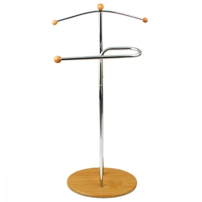 Obrázok používateľa Autronic Nemý sluha, výška 110 cm, masív kaučukovník, morenie svetlá čerešňa, kov chróm 83213 CR