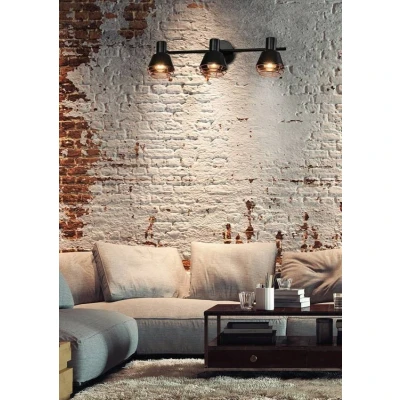 Obrázok používateľa Čierne kovové nástenné svietidlo Neria Candellux Lighting