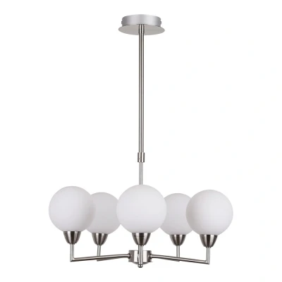 Obrázok používateľa Závesné svietidlo v striebornej farbe so skleneným tienidlom Logos Candellux Lighting