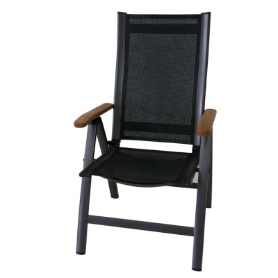 Obrázok používateľa Čierne kovové záhradné kreslo Ass Comfort Sun Garden