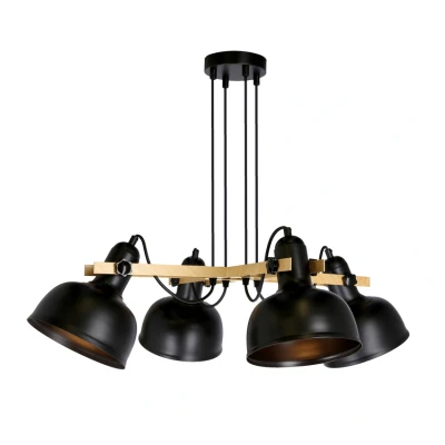 Obrázok používateľa Čierne závesné svietidlo s kovovým tienidlom Reno Candellux Lighting