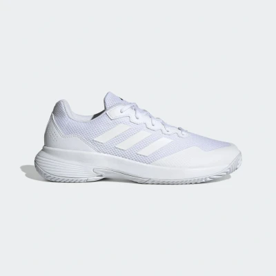 Obrázok používateľa adidas Performance Gamecourt 2 Tenisové topánky na antuku, Pánsky, Veľkosť: 41 1/3, Footwear white/matte silverTopánky