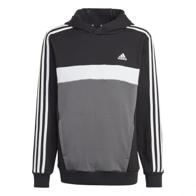 Obrázok používateľa adidas Performance Unisex Mikina s kapucňou pre deti, Veľkosť: 164, Black/white/grey five