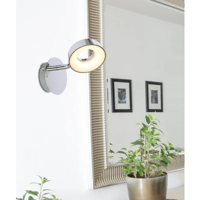 Obrázok používateľa LED nástenné svietidlo v lesklej striebornej farbe Isla Candellux Lighting
