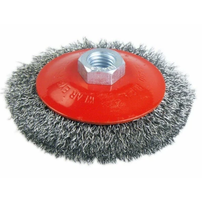 Obrázok používateľa Kartáč miskový, O 100mm, vlnitý drát S 0,3mm, M14x2mm