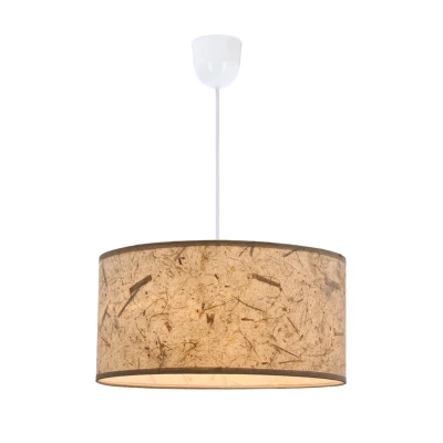 Obrázok používateľa Béžové závesné svietidlo s textilným tienidlom ø 30 cm Papirus Candellux Lighting