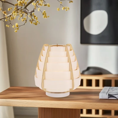 Obrázok používateľa Biela stolová lampa (výška 27 cm) Nagoja Candellux Lighting