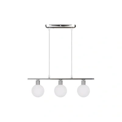 Obrázok používateľa Závesné svietidlo v striebornej farbe so skleneným tienidlom 10x52 cm Oden Candellux Lighting