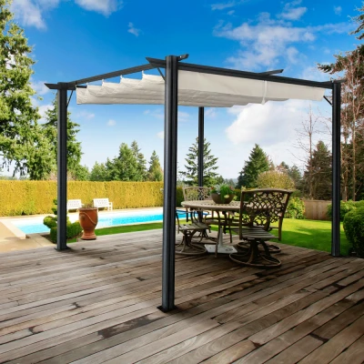 Obrázok používateľa Hliníková pergola PEPY BASIC so zaťahovacou strechou