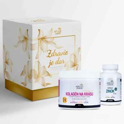 Obrázok používateľa Adelle Davis Darčekový balíček KRÁSA (Adelle Kolagén na krásu 187g, Zinok Forte, 25 mg, 60 kapsúl)
