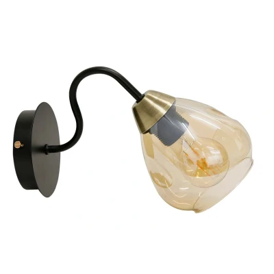 Obrázok používateľa Čierne/v zlatej farbe nástenné svietidlo Unica Candellux Lighting