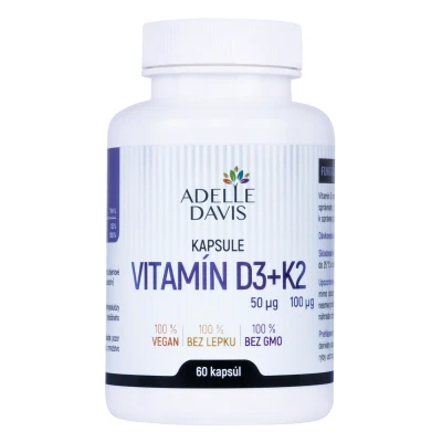 Obrázok používateľa Adelle Davis Vitamín D3+K2, 60 kapsúl