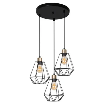 Obrázok používateľa Čierne kovové závesné svietidlo Primo Candellux Lighting