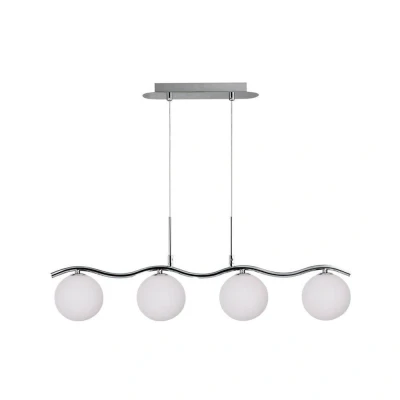 Obrázok používateľa Závesné svietidlo v striebornej farbe so skleneným tienidlom 12x79 cm Ramon Candellux Lighting