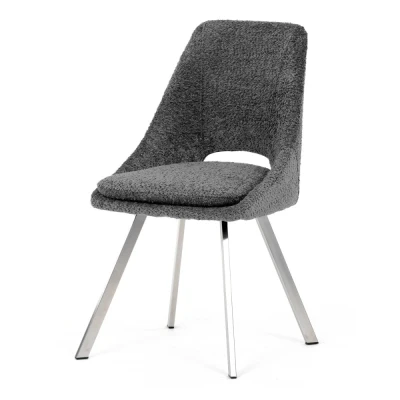 Obrázok používateľa Autronic Židle jídelní, šedá látka, kovové nohy, broušená nerez. DCL W1174 GREY2 NOVINKA