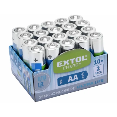 Obrázok používateľa Baterie zink chloridove, 20ks, 1,5V AA