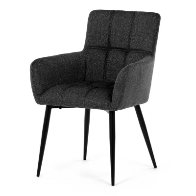 Obrázok používateľa Autronic Židle jídelní, tmavě šedá látka, černý kov DCH P3146 GREY2 NOVINKA