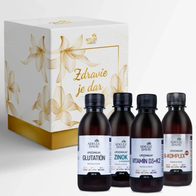 Obrázok používateľa Adelle Davis Darčekový balíček ZDRAVIE (lipozomálny vitamín D3+K2 200ml, lipozomálny glutatión B komplex zinok .