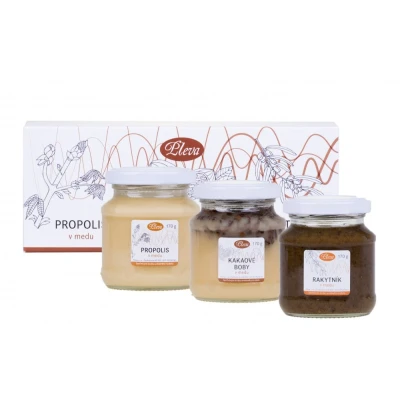 Obrázok používateľa Darčeková krabička s medmi propolis, kakaové bôby a rakytník